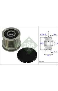 Dispositivo ruota libera alternatore INA 204-535 0001 10