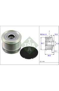 Dispositivo ruota libera alternatore INA 204-535 0042 10