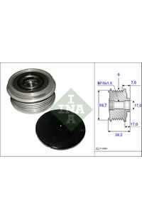 Dispositivo ruota libera alternatore INA 204-535 0064 10