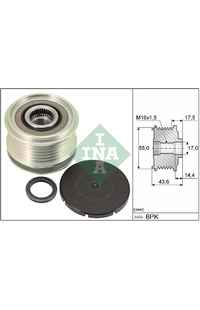 Dispositivo ruota libera alternatore INA 204-535 0105 10