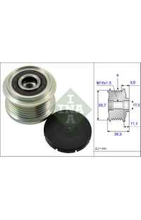 Dispositivo ruota libera alternatore INA 204-535 0160 10