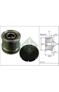 Dispositivo ruota libera alternatore INA 204-535 0166 10