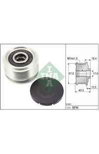 Dispositivo ruota libera alternatore INA 204-535 0295 10