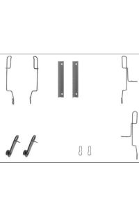 Kit accessori, Pastiglia freno ABS 206-1188Q