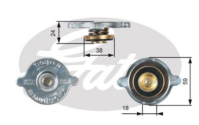 Tappo, Radiatore GATES 33-RC125