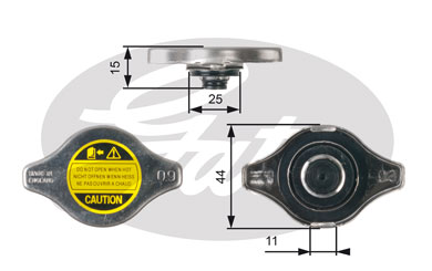 Tappo, Radiatore GATES 33-RC127