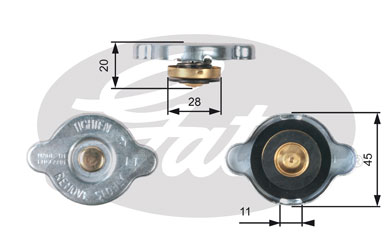 Tappo, Radiatore GATES 33-RC133