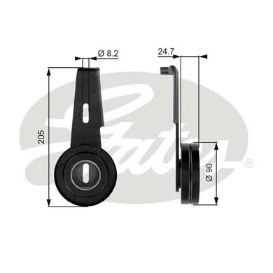 Rullo tenditore, Cinghia Poly-V GATES 33-T36061