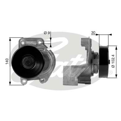 Rullo tenditore, Cinghia Poly-V GATES 33-T38173