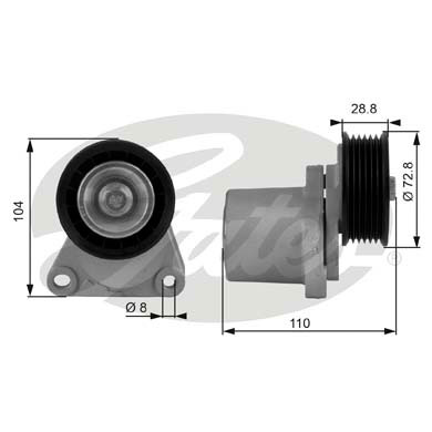 Tendicinghia, Cinghia Poly-V GATES 33-T38204