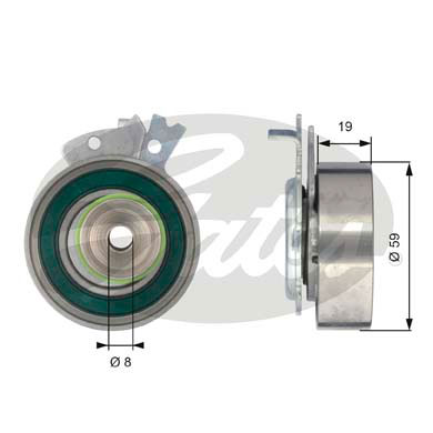 Rullo tenditore, Cinghia dentata GATES 33-T43038