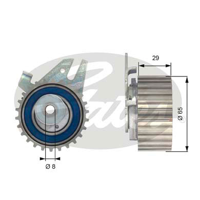 Rullo tenditore, Cinghia dentata GATES 33-T43043