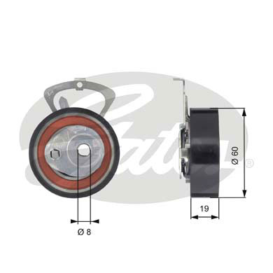 Rullo tenditore, Cinghia dentata GATES 33-T43140