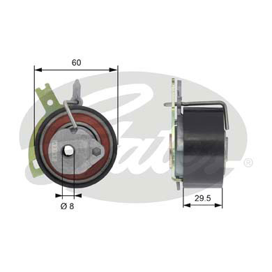 Rullo tenditore, Cinghia dentata GATES 33-T43186