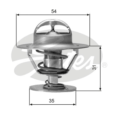 Termostato, Refrigerante GATES 33-TH00682G1