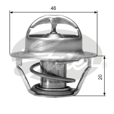 Termostato, Refrigerante GATES 33-TH03082G1