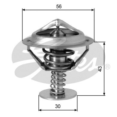 Termostato, Refrigerante GATES 33-TH05382G1