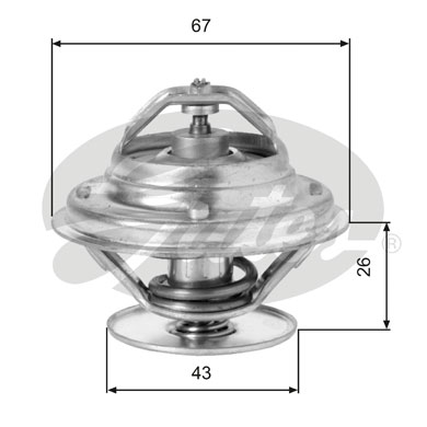 Termostato, Refrigerante GATES 33-TH05586G1