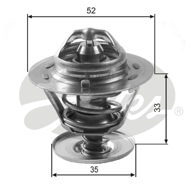 Termostato, Refrigerante GATES 33-TH12588G1