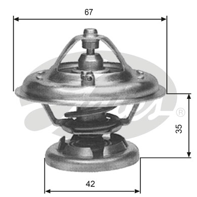 Termostato, Refrigerante GATES 33-TH12680G1