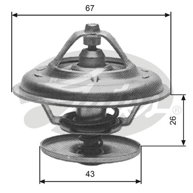 Termostato, Refrigerante GATES 33-TH13380G1