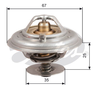 Termostato, Refrigerante GATES 33-TH14380G1