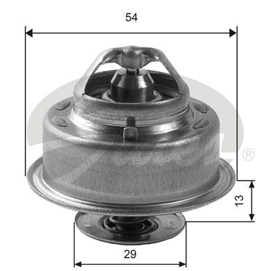 Termostato, Refrigerante GATES 33-TH14488G1