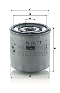 Filtro olio MANN-FILTER 4-W 712/95