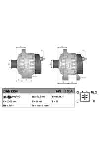 Alternatore DENSO 66-DAN1354