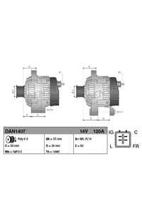 Alternatore DENSO 66-DAN1407