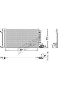 Condensatore, Climatizzatore DENSO 66-DCN02034