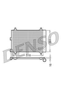 Condensatore, Climatizzatore DENSO 66-DCN07006