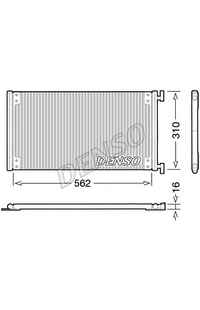 Condensatore, Climatizzatore DENSO 66-DCN09040