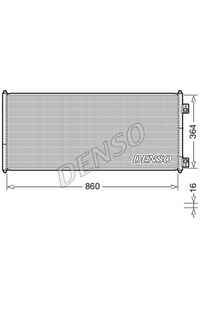 Condensatore, Climatizzatore DENSO 66-DCN10032