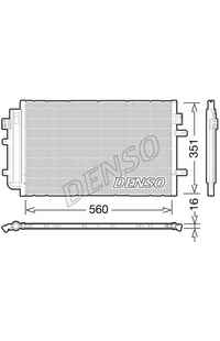 Condensatore, Climatizzatore DENSO 66-DCN12005