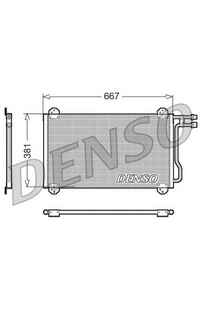 Condensatore, Climatizzatore DENSO 66-DCN17055