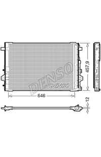 Condensatore, Climatizzatore DENSO 66-DCN17059