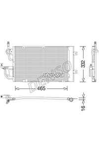 Condensatore, Climatizzatore DENSO 66-DCN20037