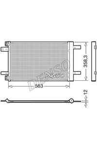 Condensatore, Climatizzatore DENSO 66-DCN21032