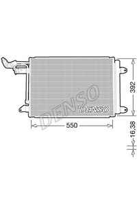 Condensatore, Climatizzatore DENSO 66-DCN32032