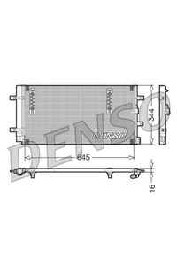 Condensatore, Climatizzatore DENSO 66-DCN32060