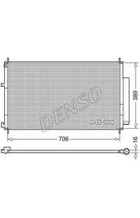 Condensatore, Climatizzatore DENSO 66-DCN40024