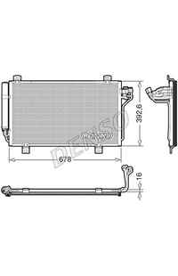 Condensatore, Climatizzatore DENSO 66-DCN44015