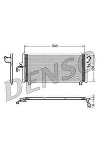 Condensatore, Climatizzatore DENSO 66-DCN46004