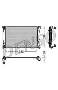 Radiatore, Raffreddamento motore DENSO 66-DRM02033