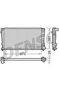 Radiatore, Raffreddamento motore DENSO 66-DRM07020