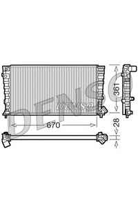 Radiatore, Raffreddamento motore DENSO 66-DRM07030