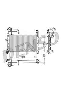 Radiatore, Raffreddamento motore DENSO 66-DRM09133