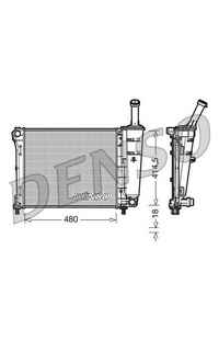 Radiatore, Raffreddamento motore DENSO 66-DRM09161