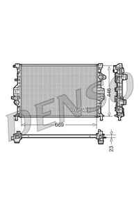 Radiatore, Raffreddamento motore DENSO 66-DRM10077